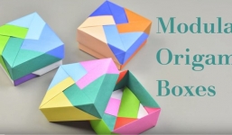 Hướng dẫn gấp hộp giấy Origami đơn giản